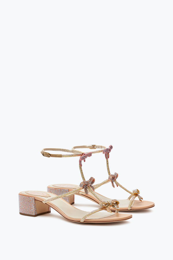 jeweled sandals with ankle laces caterina rene caovilla