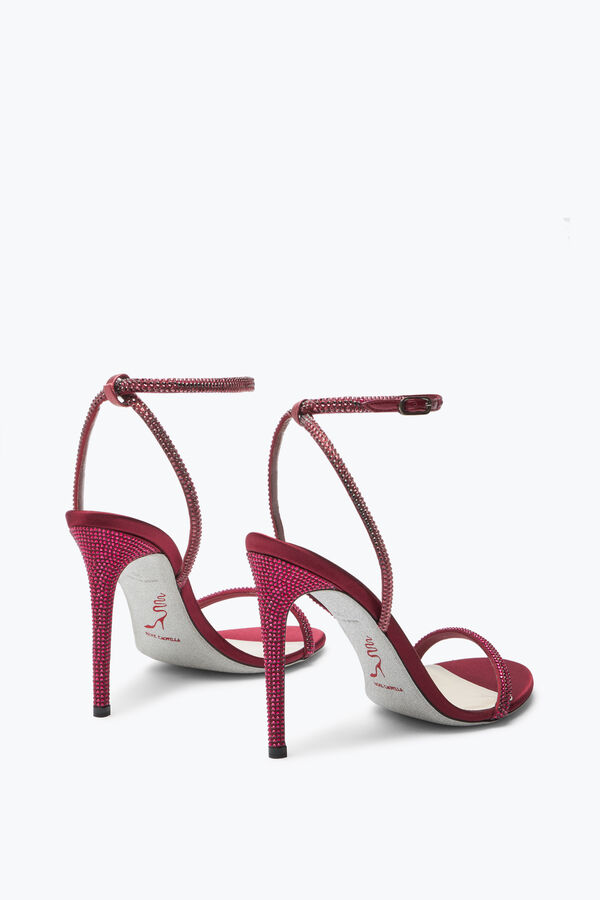 jeweled ellabrita crystal burgundy sandal 105 rene caovilla