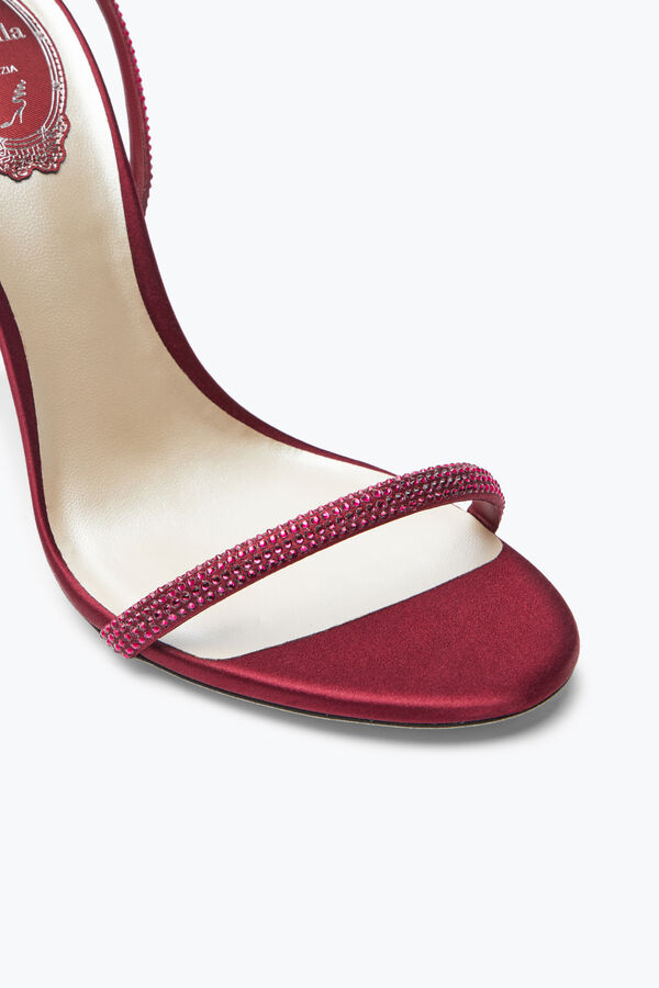jeweled ellabrita crystal burgundy sandal 105 rene caovilla