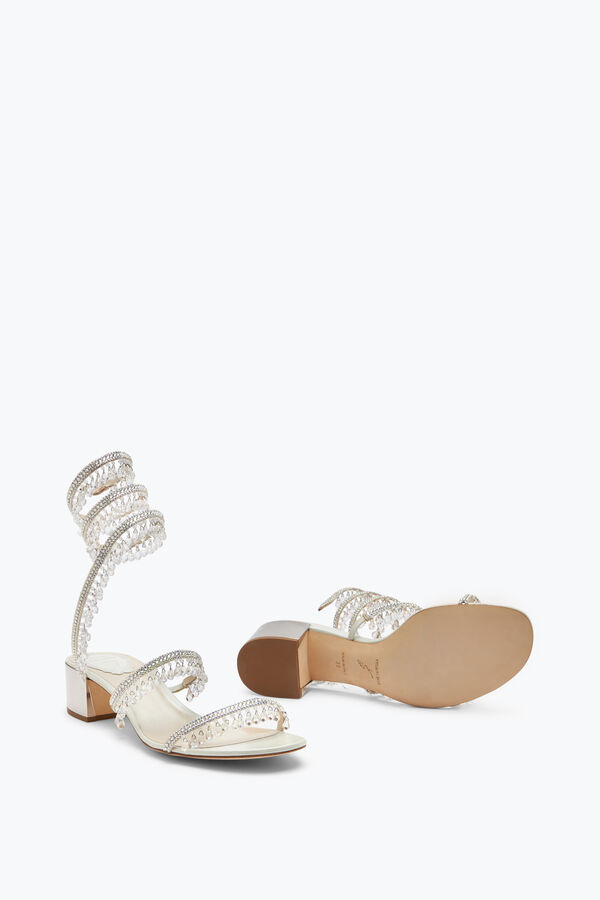 jeweled chandelier ivory sandal 40 rene caovilla
