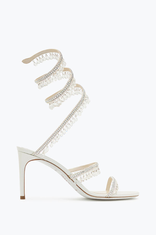 jeweled chandelier ivory sandal 80 rene caovilla