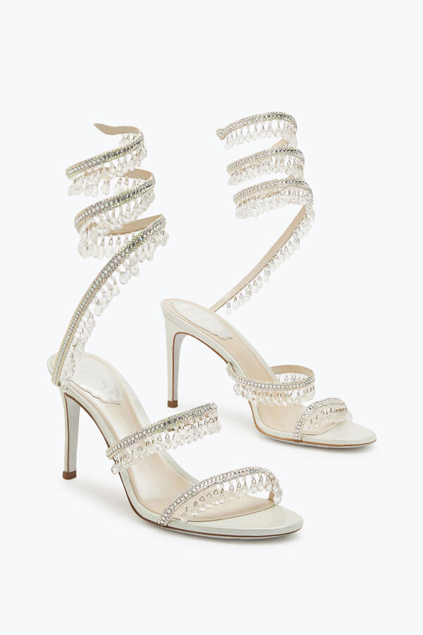 jeweled chandelier ivory sandal 80 rene caovilla