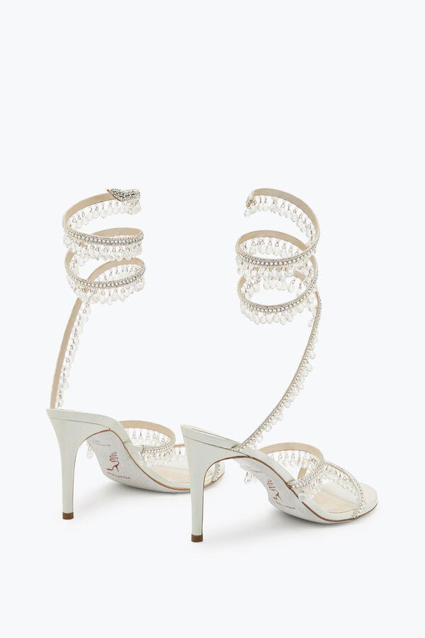 jeweled chandelier ivory sandal 80 rene caovilla