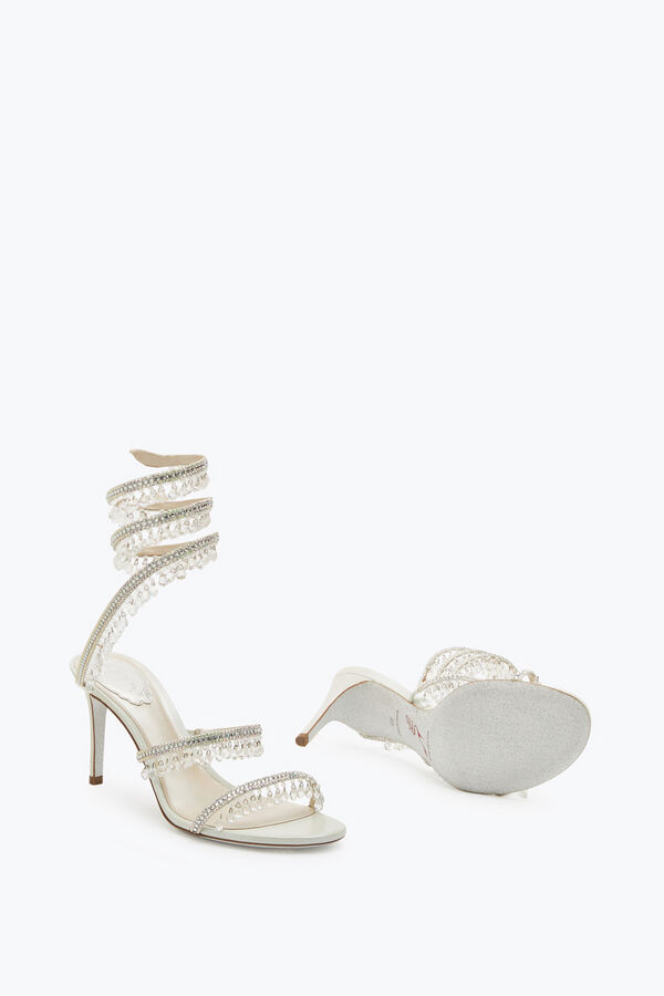 jeweled chandelier ivory sandal 80 rene caovilla