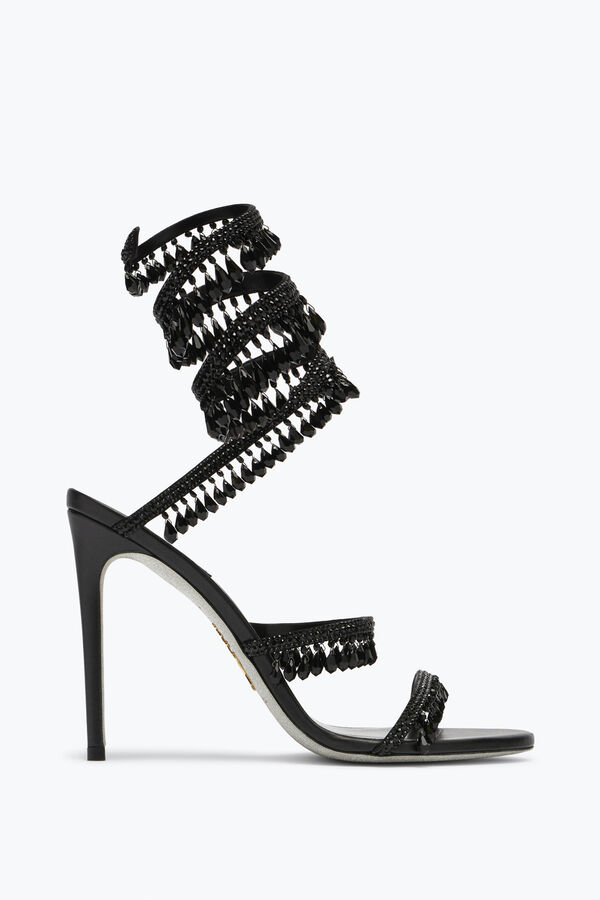 jeweled chandelier black sandal 105 rene caovilla