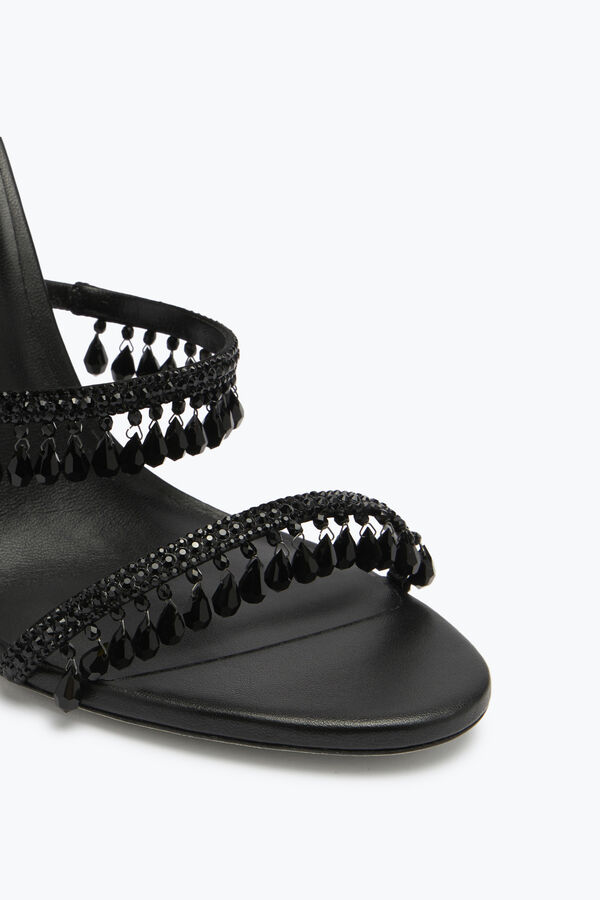 jeweled chandelier black sandal 105 rene caovilla