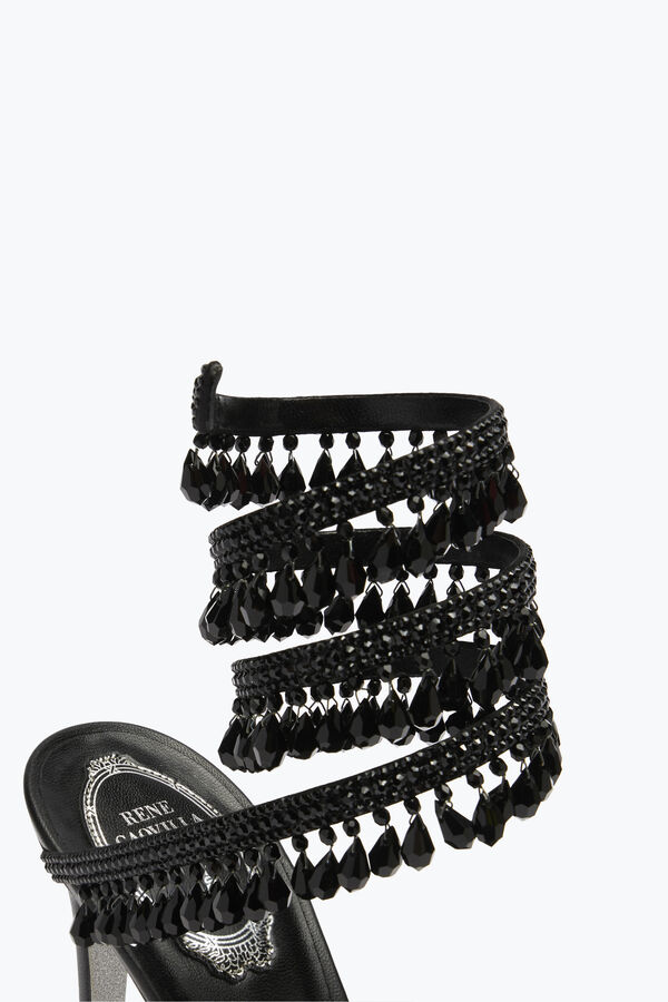 jeweled chandelier black sandal 105 rene caovilla