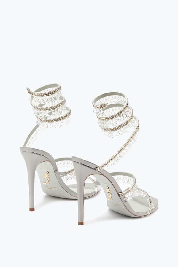jeweled chandelier silver sandal 105 rene caovilla