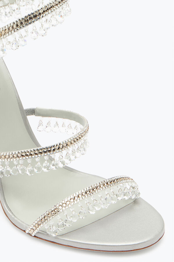 jeweled chandelier silver sandal 105 rene caovilla