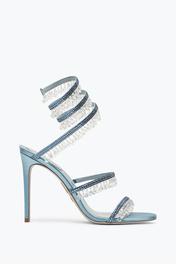 jeweled chandelier powder blue sandal 105 rene caovilla
