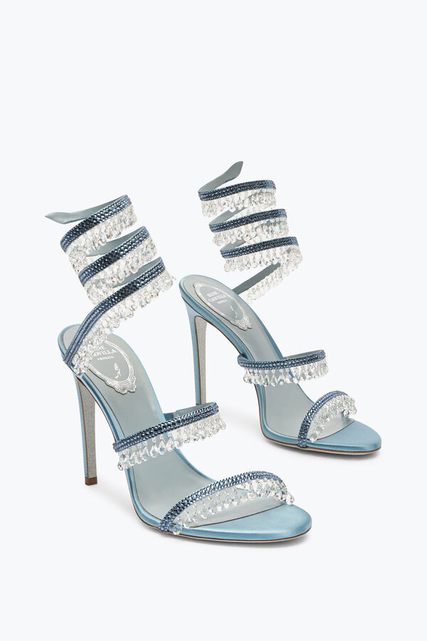jeweled chandelier powder blue sandal 105 rene caovilla