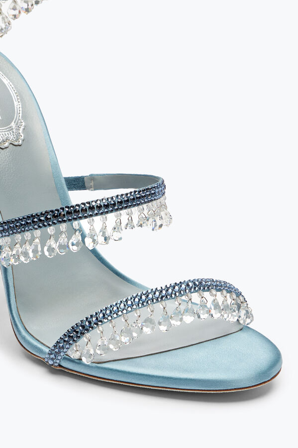 jeweled chandelier powder blue sandal 105 rene caovilla