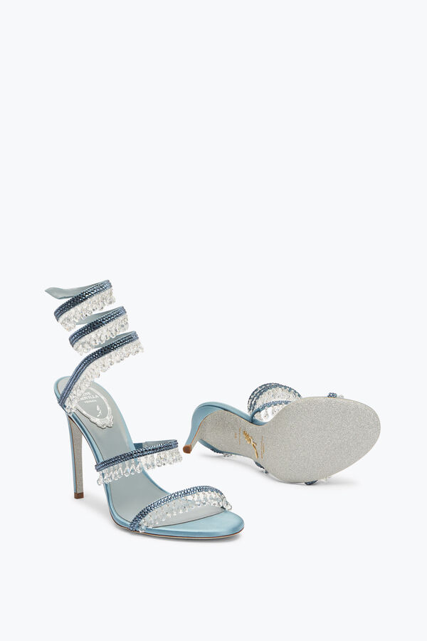 jeweled chandelier powder blue sandal 105 rene caovilla
