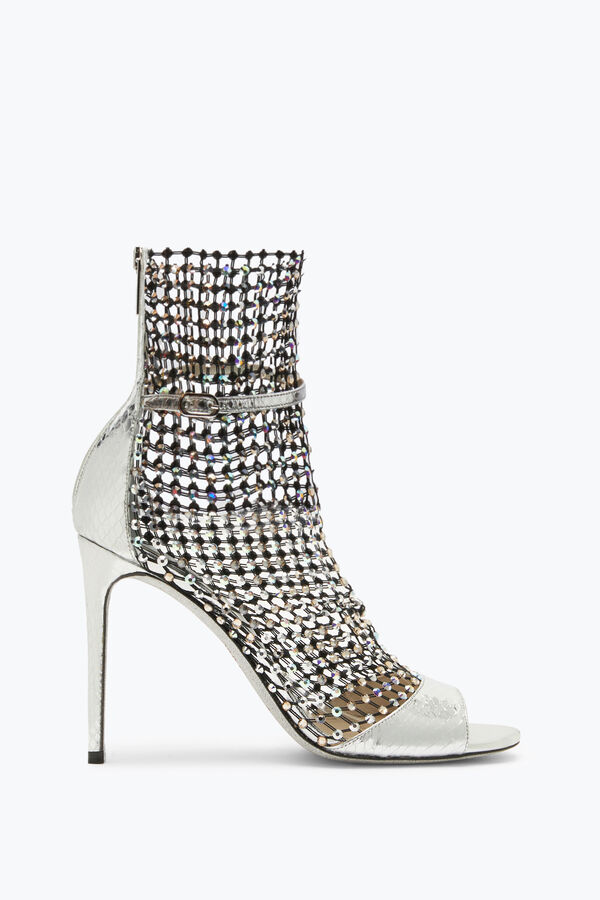 jeweled galaxia silver sandal 105 rene caovilla