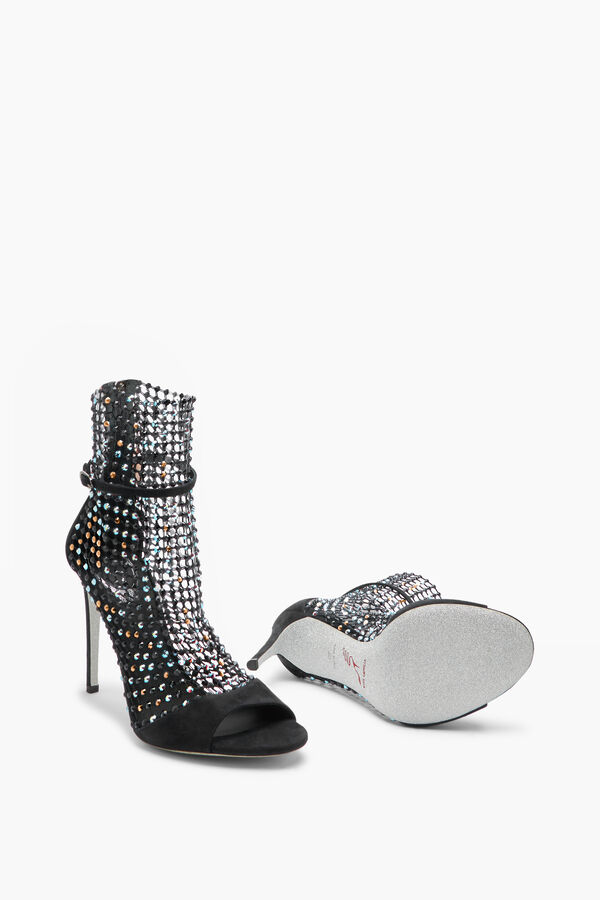 jeweled galaxia black sandal 105 rene caovilla
