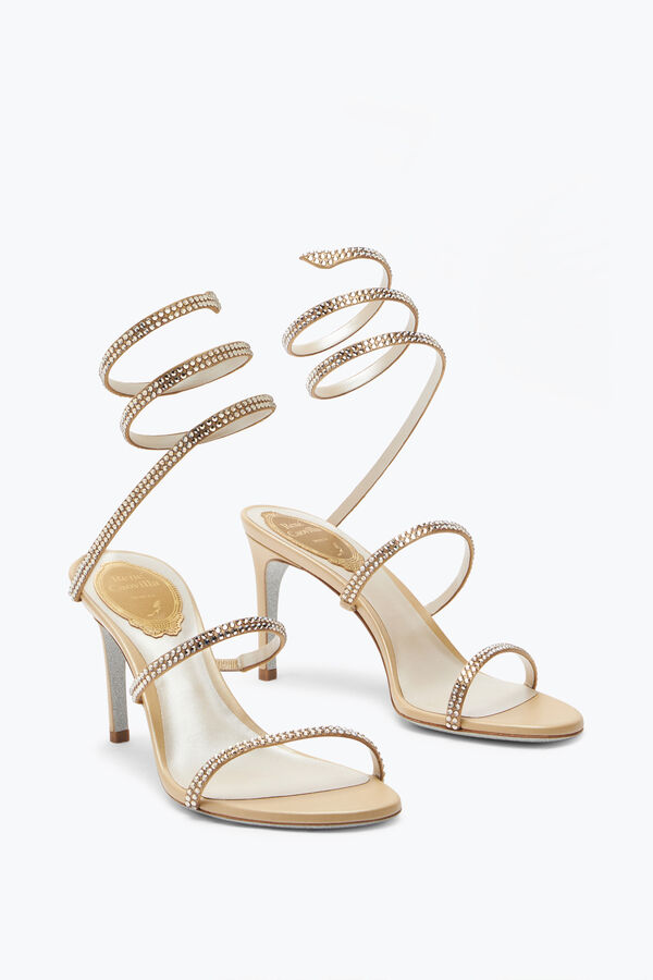 jeweled cleo nude sandal 80 rene caovilla
