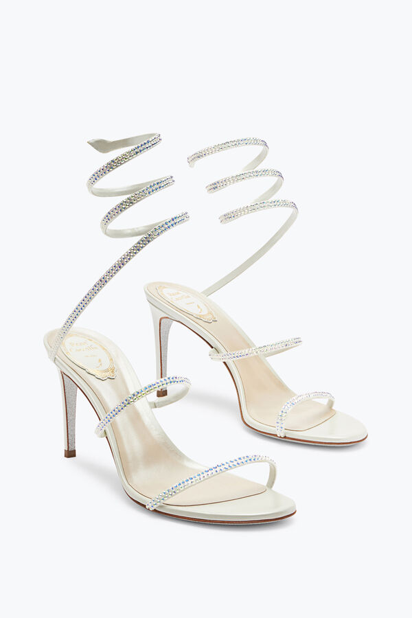 jeweled satin jewel sandals cleo rene caovilla