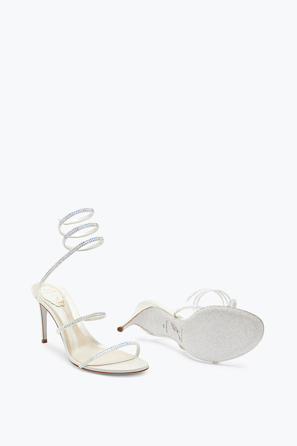 jeweled satin jewel sandals cleo rene caovilla