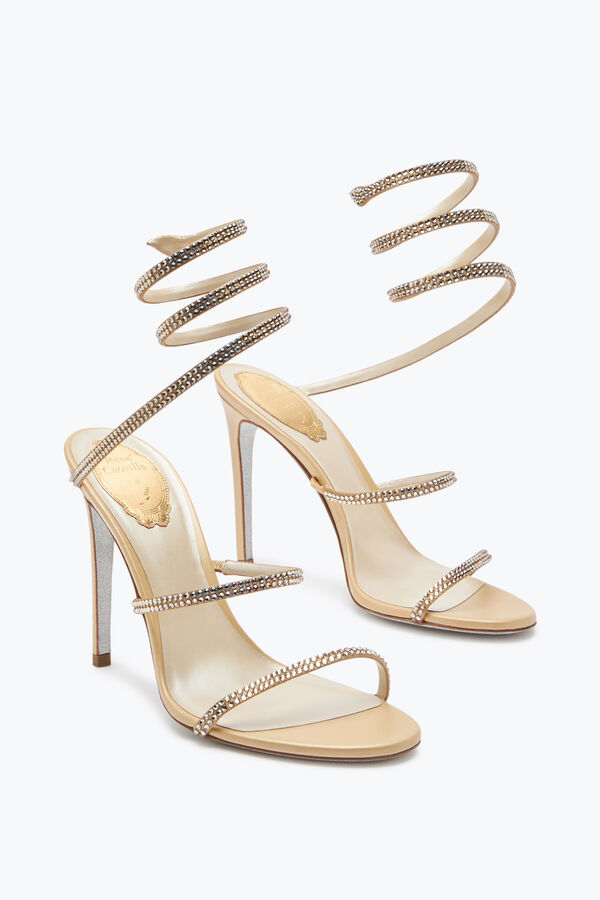 jeweled cleo nude sandal 105 rene caovilla