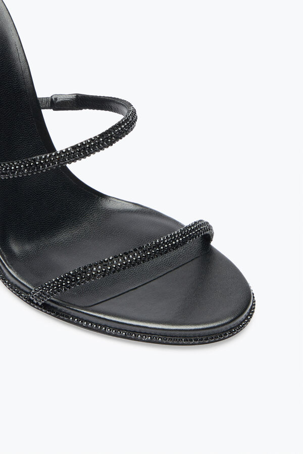 jeweled cleo black sandal 105 rene caovilla