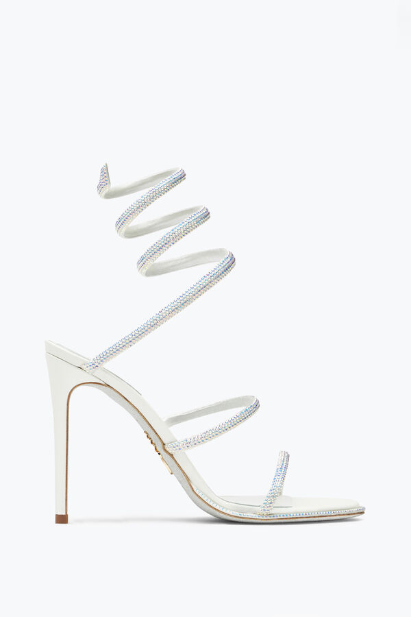 jeweled sandals with rhinestones cleo rene caovilla