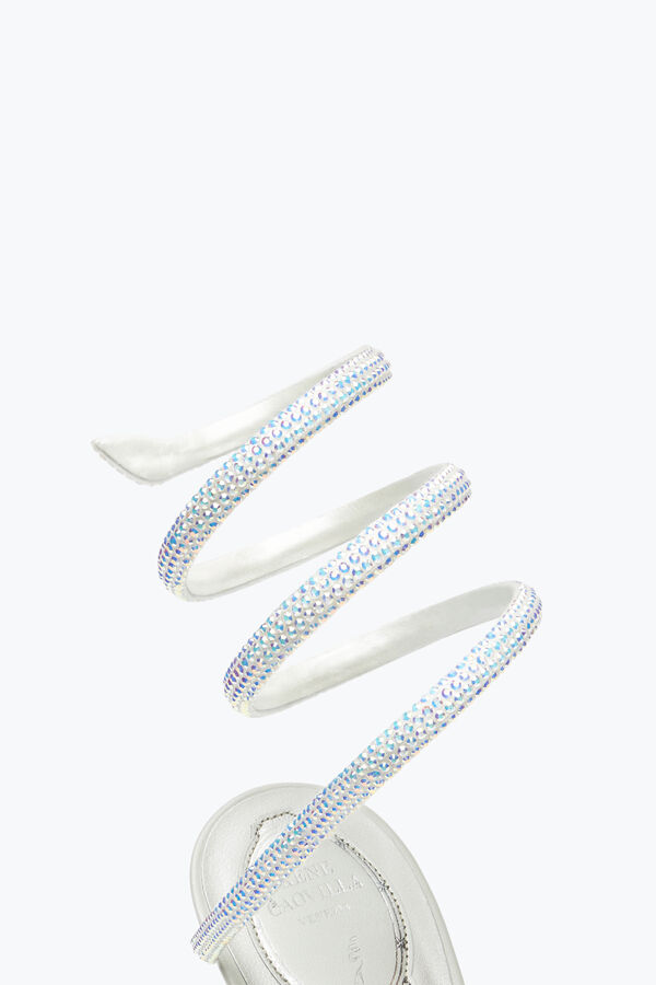 jeweled sandals with rhinestones cleo rene caovilla