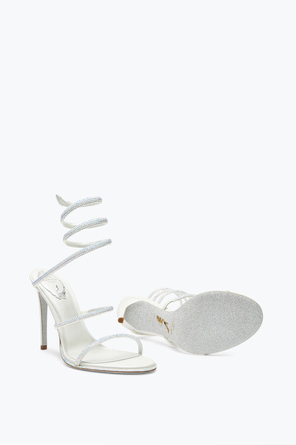 jeweled sandals with rhinestones cleo rene caovilla