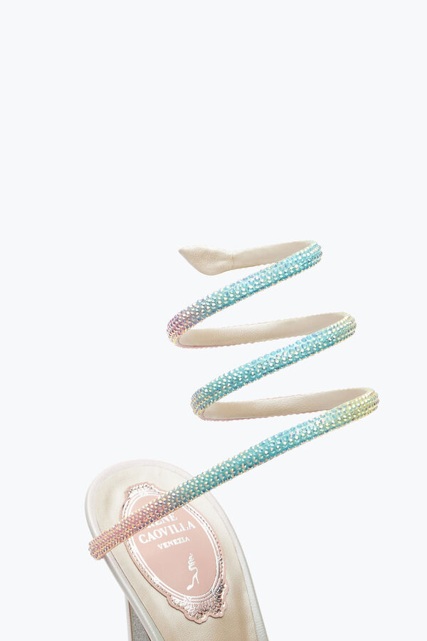 jeweled cleo burano sandal with crystals 105 rene caovilla