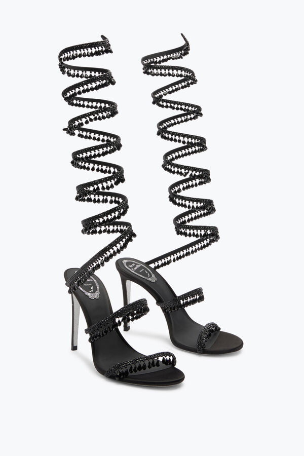 jeweled super chandelier black sandal 105 rene caovilla