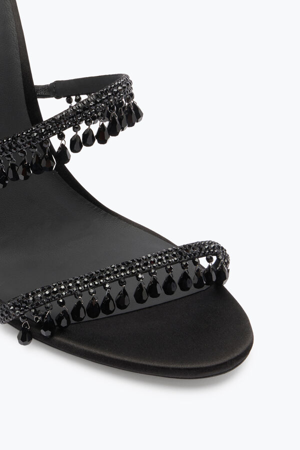 jeweled super chandelier black sandal 105 rene caovilla