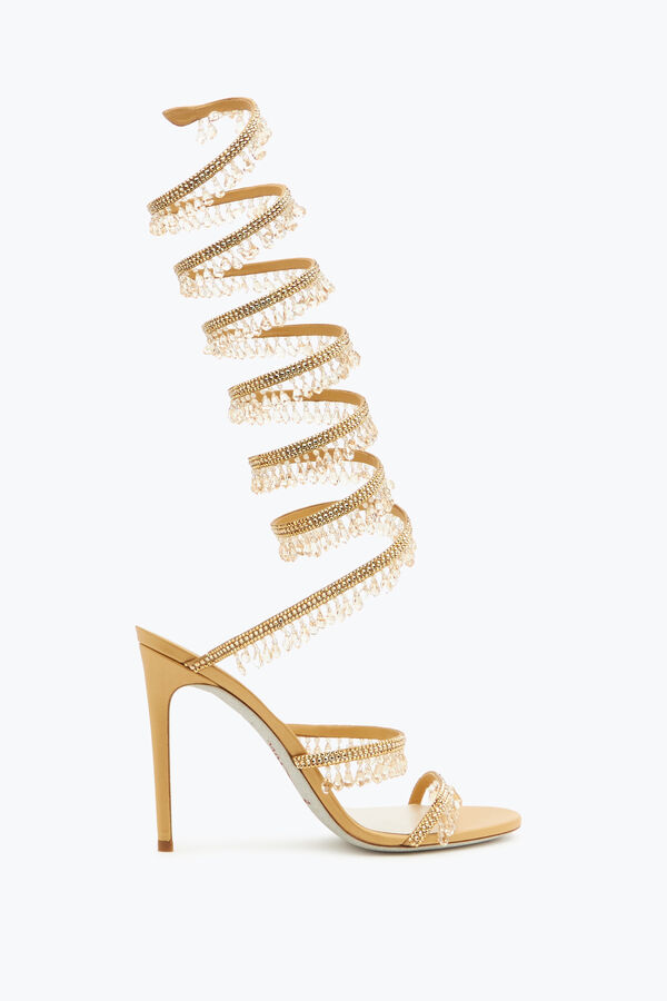 jeweled super chandelier gold sandal 105 rene caovilla