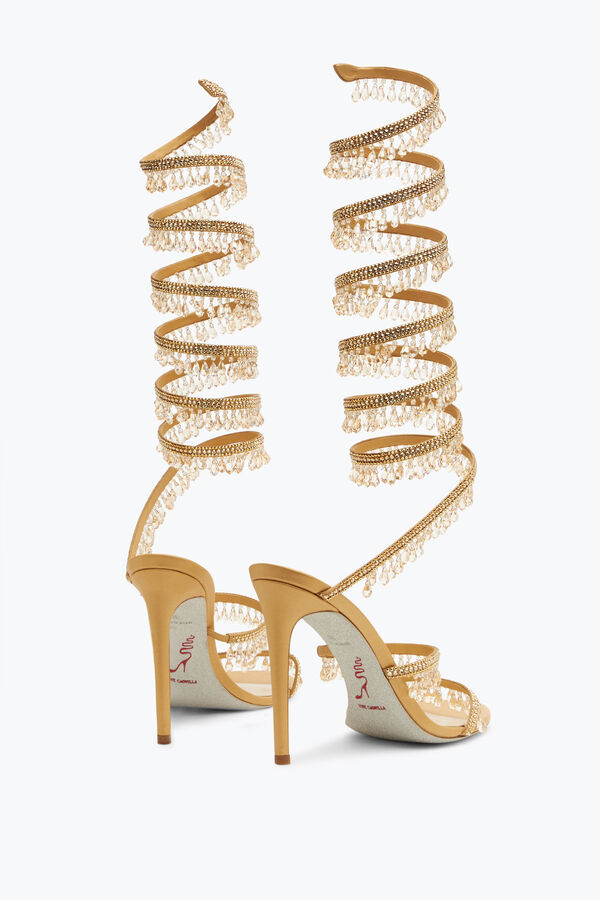 jeweled super chandelier gold sandal 105 rene caovilla