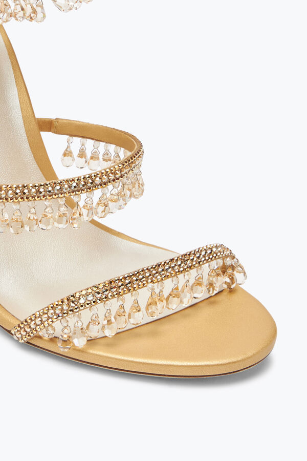 jeweled super chandelier gold sandal 105 rene caovilla