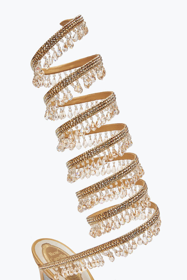 jeweled super chandelier gold sandal 105 rene caovilla