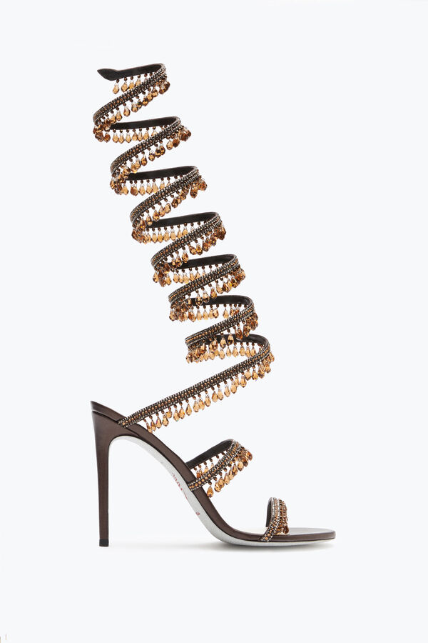 jeweled super chandelier bronze sandal 105 rene caovilla