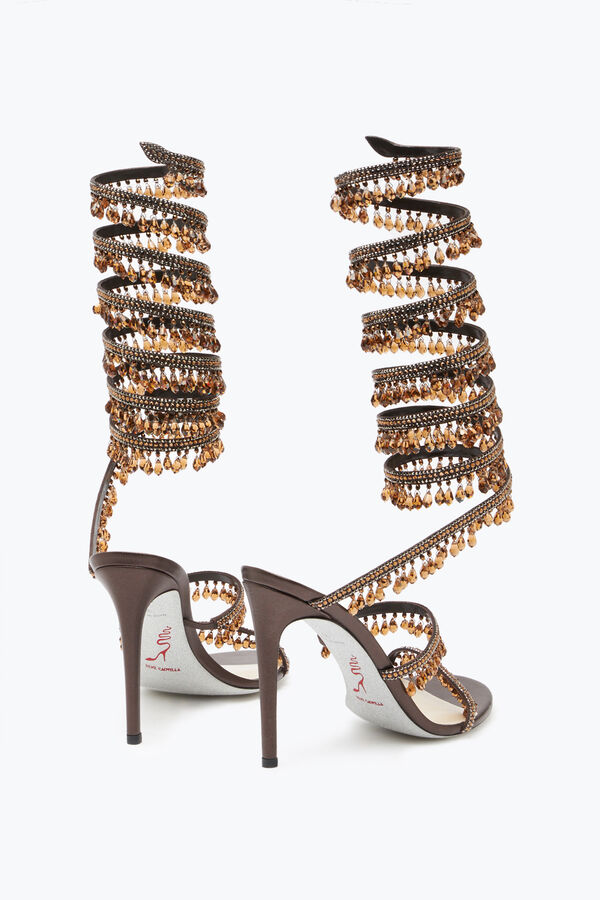 jeweled super chandelier bronze sandal 105 rene caovilla