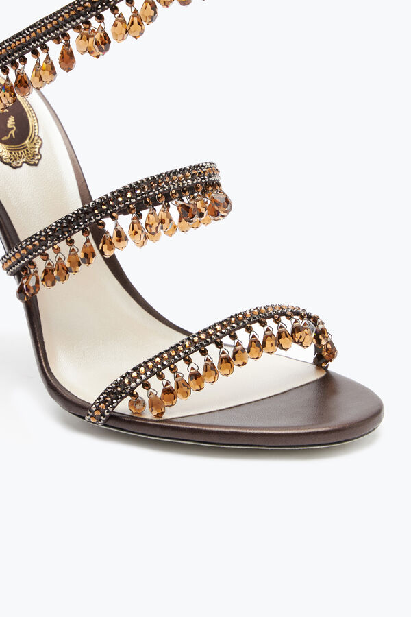 jeweled super chandelier bronze sandal 105 rene caovilla