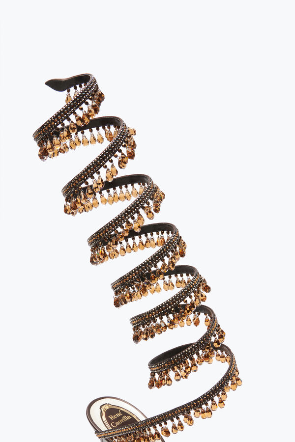 jeweled super chandelier bronze sandal 105 rene caovilla