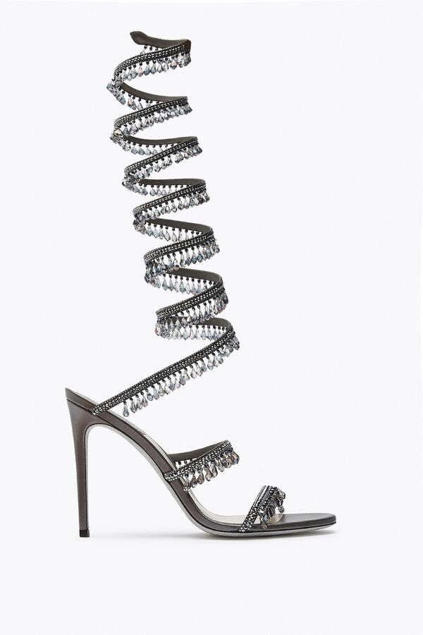 jeweled super chandelier anthracite sandal 105 rene caovilla