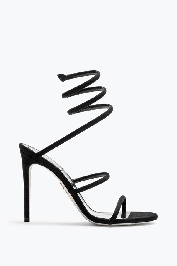 jeweled cleo black suede sandal 105 rene caovilla