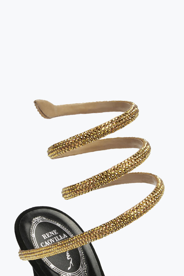jeweled margot black jewel sandals snake rene caovilla