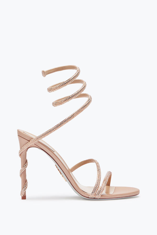 jeweled margot crystal blush sandal 105 rene caovilla