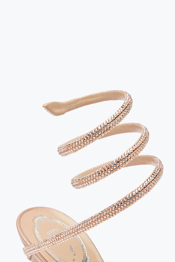 jeweled margot crystal blush sandal 105 rene caovilla