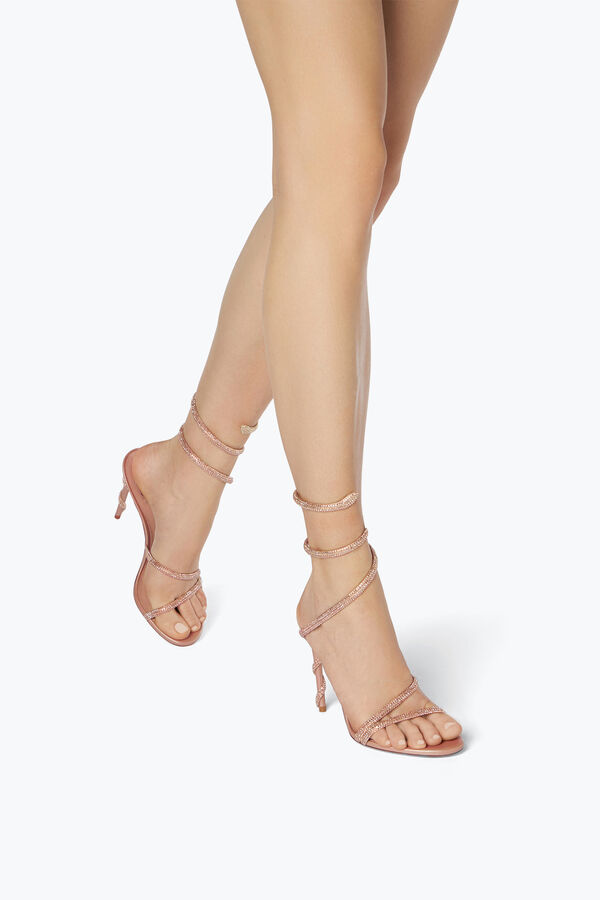 jeweled margot crystal blush sandal 105 rene caovilla