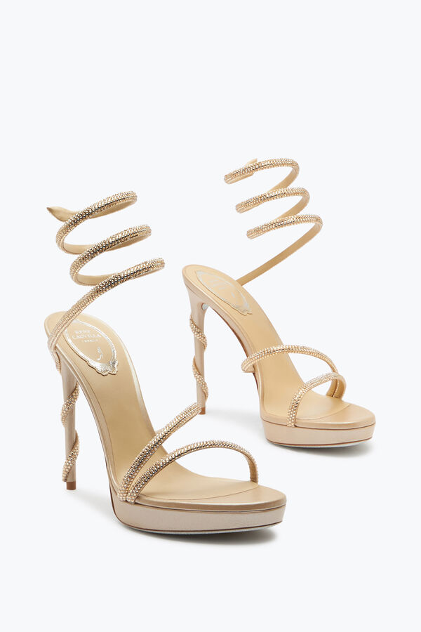 jeweled margot champagne platform sandal 120 rene caovilla