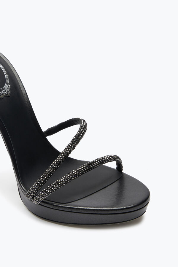 jeweled margot crystal black platform sandal 120 rene caovilla