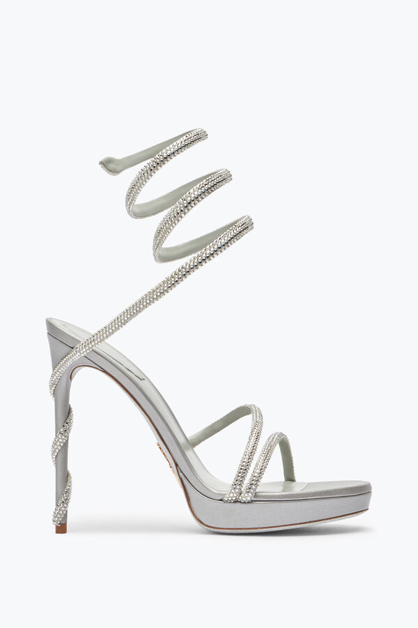 jeweled margot silver platform sandal 120 rene caovilla