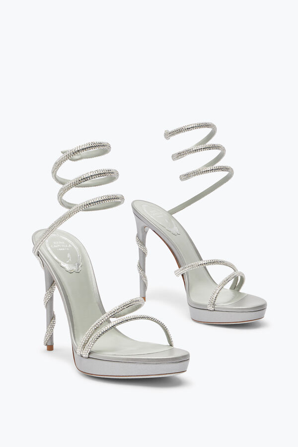 jeweled margot silver platform sandal 120 rene caovilla