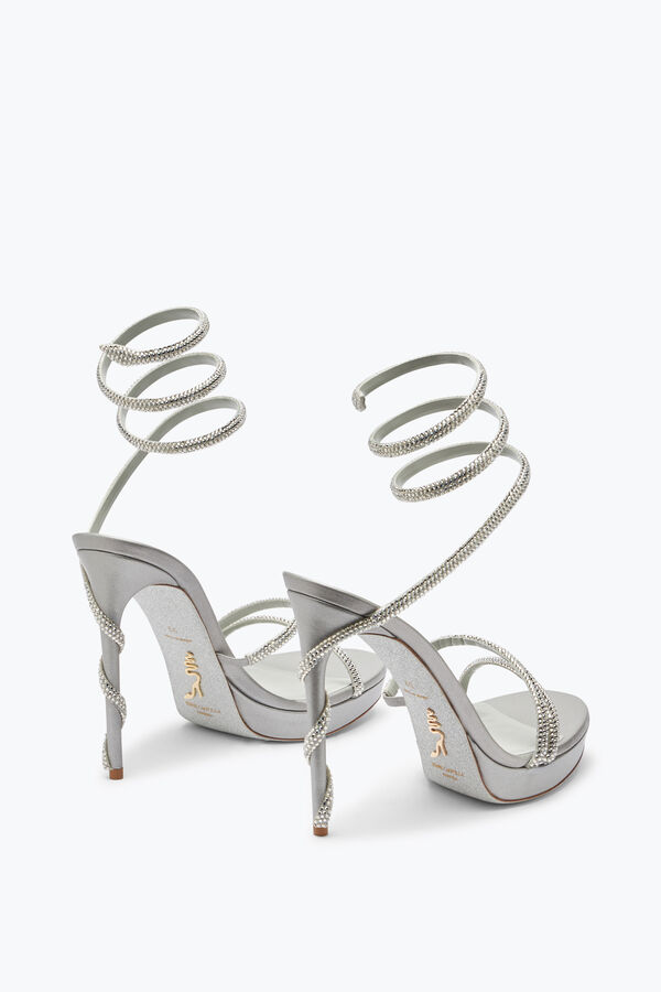 jeweled margot silver platform sandal 120 rene caovilla