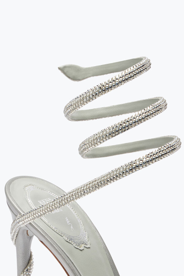 jeweled margot silver platform sandal 120 rene caovilla